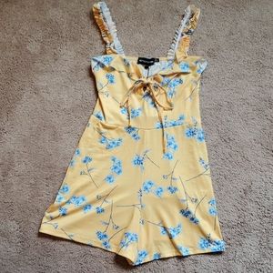 NWT PLT Yellow & Blue Romper